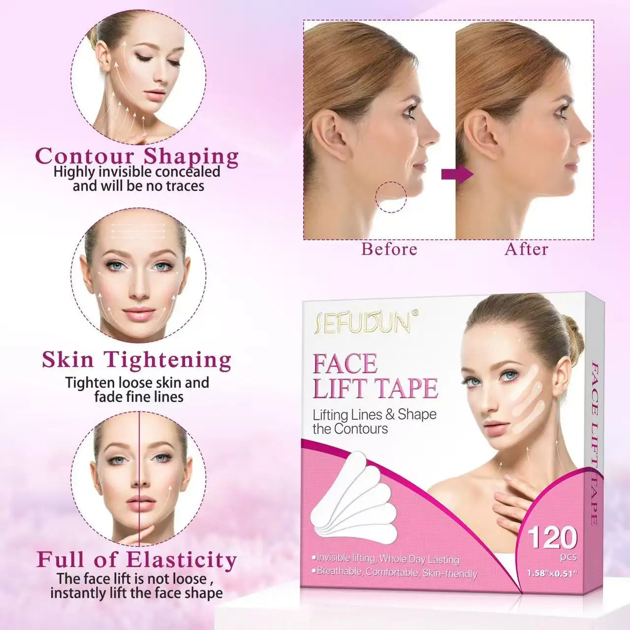 Liftpure™ - Cintas de Lifting Facial Invisibles